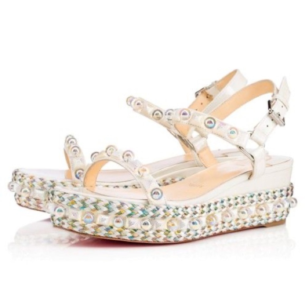 Christian Louboutin White Cataconico 60 Ab Pearl